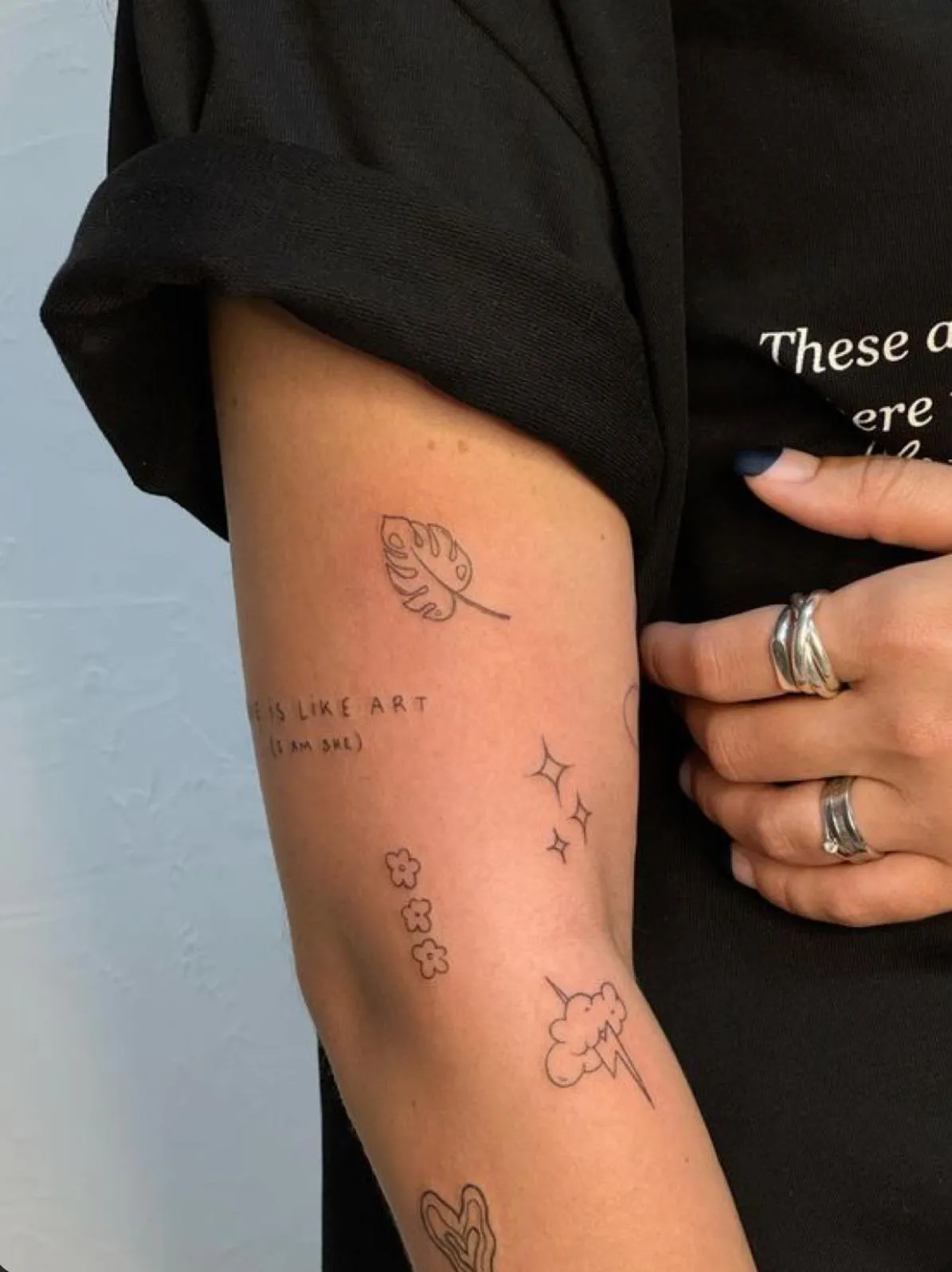 Fine Line tattoo by Taker Tattoos